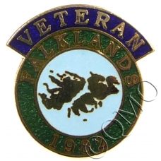 Falkland Islands Veterans Lapel Pin Badge